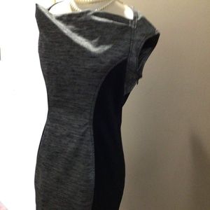 Woman’s gray dress
